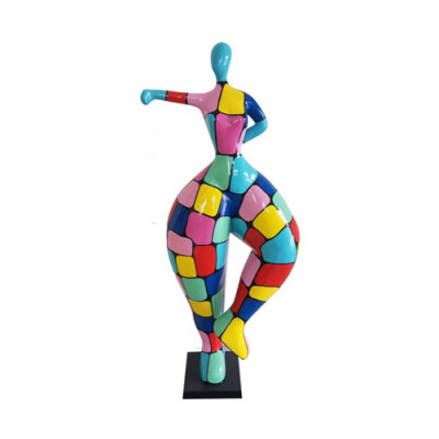Moderní socha baletky z PVC, dekorace 85 cm, nové figurky soch.
