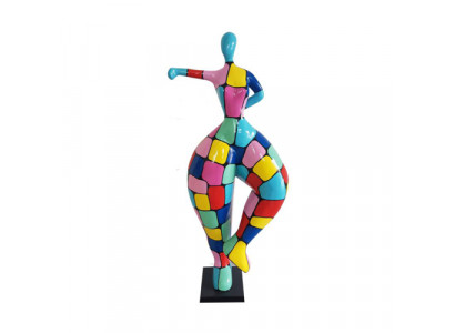 Moderní socha baletky z PVC, dekorace 85 cm, nové figurky soch.