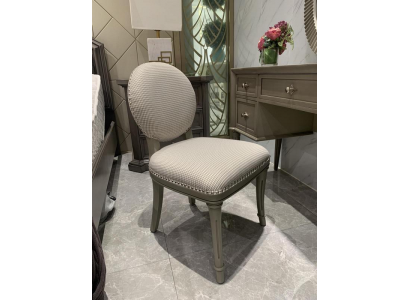 Jídelní pokoj Dřevěný Nábytek Židle Luxus Design Potahovaná židle Sedací nábytek šedá Dřevěná židle