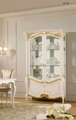 Elegantní vitrína skříň výloha obývací pokoj sklo Nový skleněný skříň skříně Nový