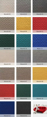 Luxusní obývací pokoj, sedací garnitura 3+2 set, nábytek z kůže.