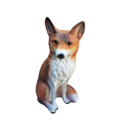 Krásná dekorativní socha lišky, výška figurky 48 cm.