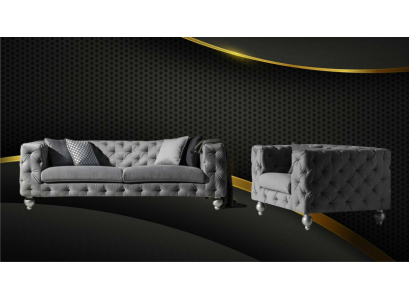 Garnitur Big Set 32místný textilní sedací souprava Moderní design obývacího pokoje.