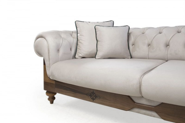 Klasická sedací souprava 3místná + stolička Chesterfield designový nábytek