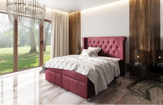 Chesterfield postel + lůžková skříň Boxspring postele ložnice hotel Všechny velikosti!
