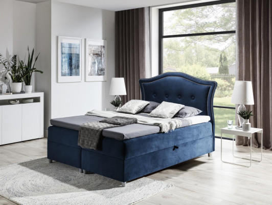 Látka Boxspring Postel Textil Design Dvojnásobek Hotel Moderní Ložnice Postel Postele