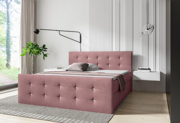 Boxspring postele Hotelový nábytek Postel Ložnice Vybavení velká 200x200 Dvojice