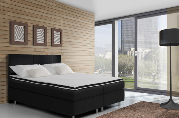 Boxspring postel postele post laminace umělá kůže designér hotelu dvojnásobek luxusní design.