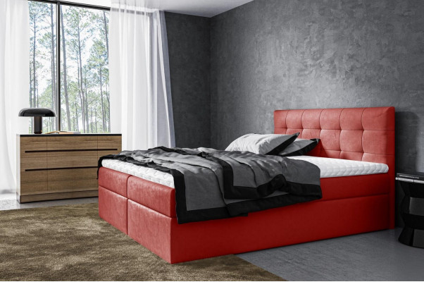 Postel Boxspring manželská postel Moderní manželská postel Postelový rám Nábytek 180x200