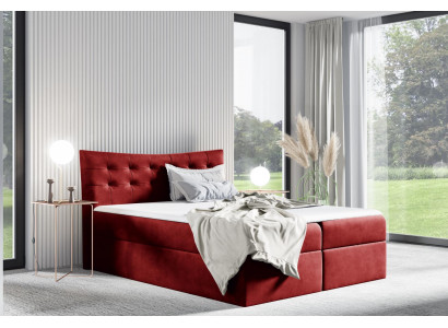 Postel Úložný box Boxspringová postel Ložnice Potah Design Dvojitá Hotelová 180x200