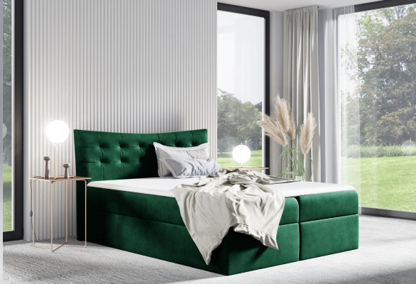 Postel Úložný box Boxspringová postel Ložnice Potah Design Dvojitá Hotelová 180x200