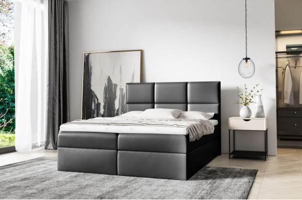 Polstrovaná postel Boxspring postel 160x200 Design Dvojitá Hotel Moderní Postel Nábytek