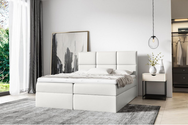 Polstrovaná postel Boxspring postel 160x200 Design Dvojitá Hotel Moderní Postel Nábytek