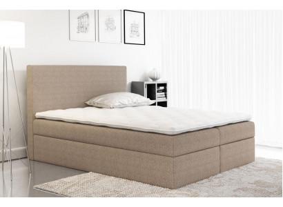 Boxspringová postel Textil Design Dvojitý Hotel Moderní Postel Ložnice Lůžka Textilní