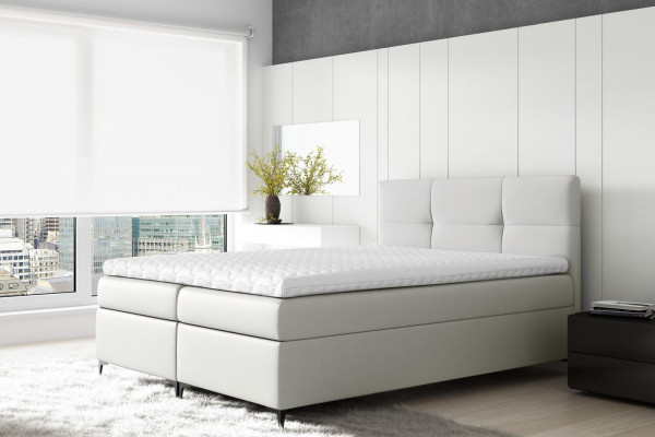 Luxusní nábytek Dvojlůžková postel v hotelovém pokoji Postel Boxspring Nová