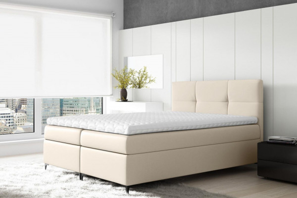Luxusní nábytek Dvojlůžková postel v hotelovém pokoji Postel Boxspring Nová