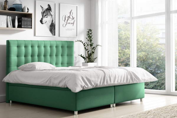 Postelová skříň, polstrovaná postel, hotelová manželská postel, moderní postel, 160x200 nová