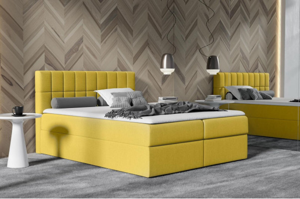 Růžová postel Závěsná postel Textil Moderní design se dvěma lůžky v hotelu s úložným prostorem
