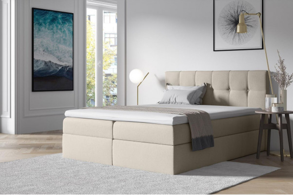 Látka Boxspring Beds Textilní design Dvojité hotelové ložnice Moderní postel Postele