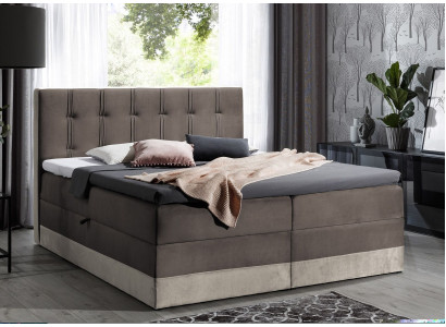 Boxspringová postel nábytek Dvojitá Hotel 180x200 Ložnice Postel s úložným prostorem Nový