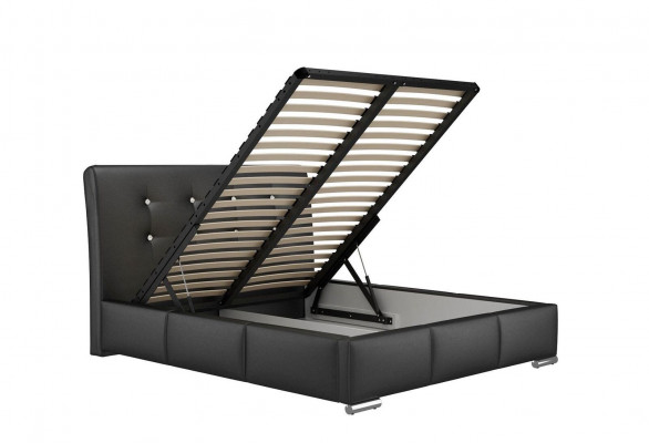 Manželská postel Rám postele Postele Polštářová postel Manželská postel Bílý Polyester Současný