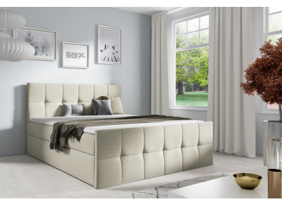 Postel Postelové zásuvky Boxspring postel Ložnice Polstry Design Dvojité Moderní