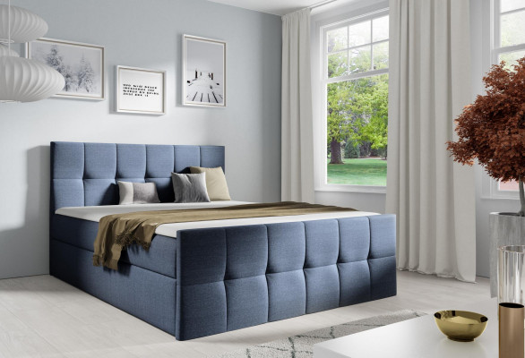 Postel Postelové zásuvky Boxspring postel Ložnice Polstry Design Dvojité Moderní