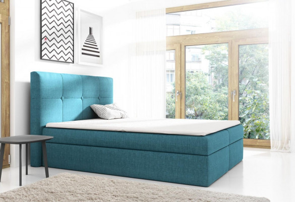 Boxspringová postel Design Dvojlůžková Moderní Hotelová postel Ložnice Postele 160cm