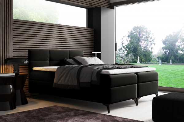 Postel s úložným prostorem 180x200 Boxspring lůžko Design Dvojité Hotel Moderní Postele Nové