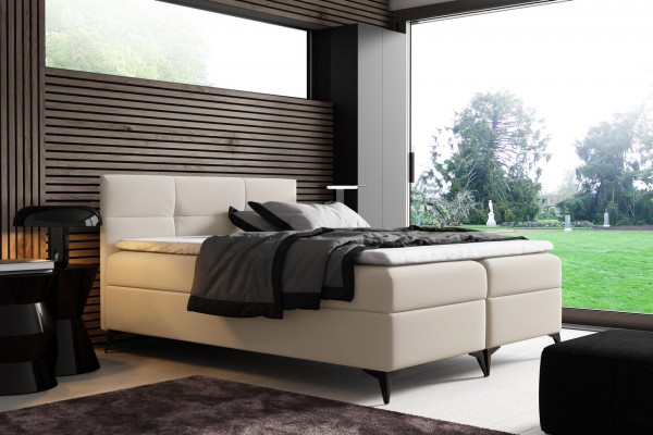 Postel s úložným prostorem 180x200 Boxspring lůžko Design Dvojité Hotel Moderní Postele Nové