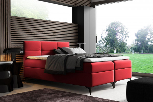 Postel s úložným prostorem 180x200 Boxspring lůžko Design Dvojité Hotel Moderní Postele Nové