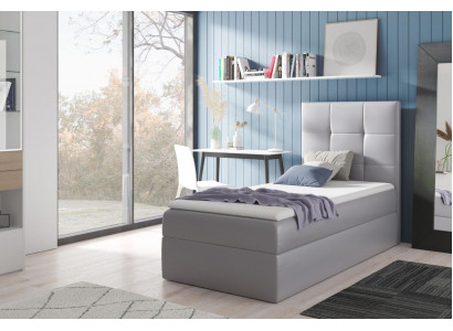 Dětská postel Ložnice Design Hotel Moderní Postel Lůžková skříň Boxspring 90 cm.