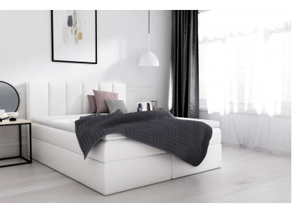 Boxspring postel manželská postel postel s úložným prostorem manželská postel postele postel s polštářem bílý nový