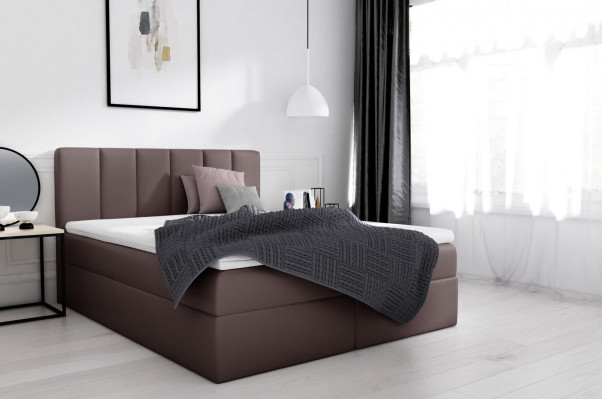 Boxspring postel manželská postel postel s úložným prostorem manželská postel postele postel s polštářem bílý nový