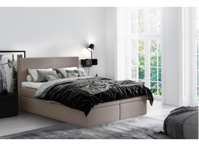 Boxspringová postel Textil Design Double Hotel Modern Bed Bedroom Beds 160x200.