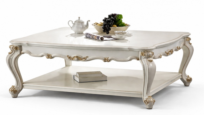 Luxus konferenční stolek Skutečné dekorativní dřevo Stolky Přistýlka Pohovka Stůl Obývací pokoj