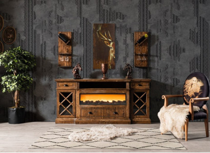 Anrichte Buffet Skříň Jídelna Armoire Sideboard Dřevěný Komoda Komody