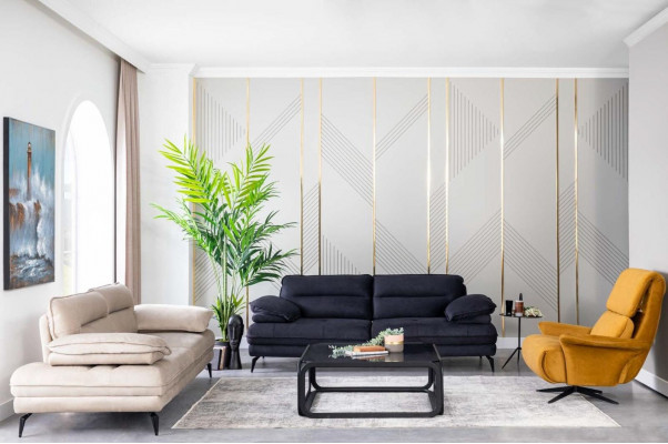 Otočná židle Luxus Křeslo Lehátka Nábytek Vybavení židlí Látka