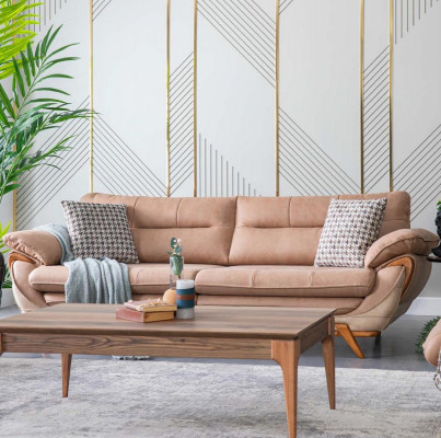 Sofa Set Pohovka Sofa Skupiny Čalouněný Nábytek Sedací Souprava 4 dílný Set Čalounění