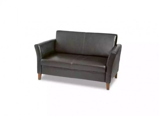 Černá pracovní křesla dvoumístná nábytek pohovka kancelářský sedadlo sofa.