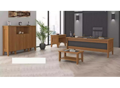 Kompletní kancelářský stůl se stůlkem a skříní 4 kousky.