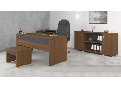 Stůl kancelář pracovna kancelářský nábytek psací stoly skříně 3dílný