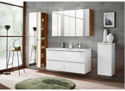 Design Koupelnový nábytek Koupelna 6dílná sestava Skříň Dekorace Umývadlo