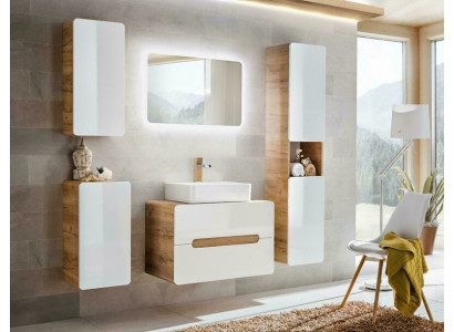 Design koupelnový nábytek Koupelna 5dílná sada skříň umyvadlo