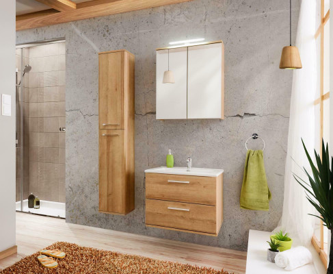 Design koupelnový nábytek Koupelna 3 dílná Dekorativní sada Souprava Skříň Umývadlo