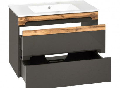 Badmöbel Set 80cm Umývadlo s dolní skříňkou Moderní Dekorativní Umývadlo