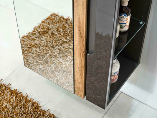 Věšák na ručníky v koupelně Nábytek Skříně Zrcadlová skříň Luxus