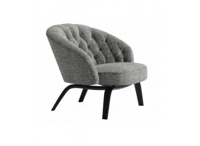 Elegantní čalounění z masivního dřeva s prošívanými švy v uhlíkovém Chesterfield stylu