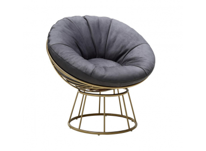 Křeslo Sedadlo Design Obývací pokoj Potah Dřevo Potah Moderní Luxus Šedá