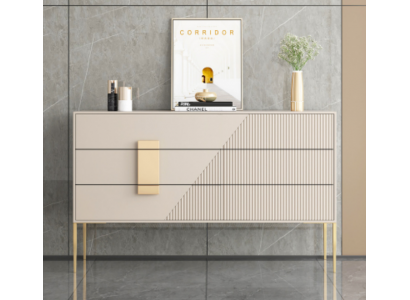 Komoda Sideboard Drevená šedá jídelní místnost Design luxus Moderní nábytek Nový